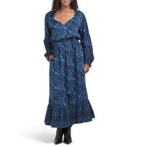 WALKER AND WADE Indigo Multi Alyssa Dress